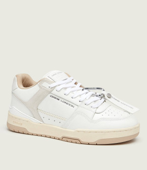 Crime London Skórzane sneakersy Dribble | zamsz