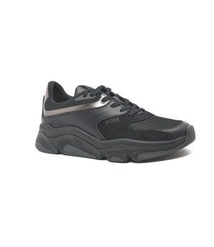 BOSS BLACK Sneakersy Asher_Runn_mx | z dodatkiem skóry