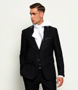 Karl Lagerfeld Marynarka | Slim Fit | z dodatkiem wełny