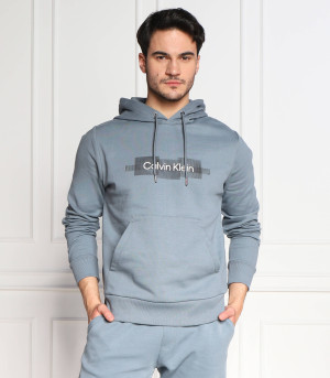 Calvin Klein Bluza BOX STRIPED LOGO | Regular Fit