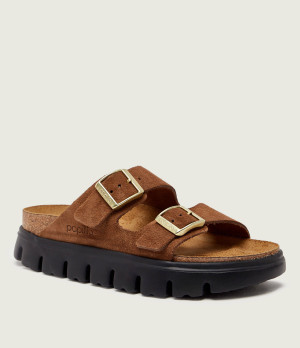 Birkenstock Klapki Arizona Chunky | Birkenstock x Papillio | narrow fit | zamsz
