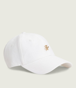 Tommy Hilfiger Lniana bejsbolówka