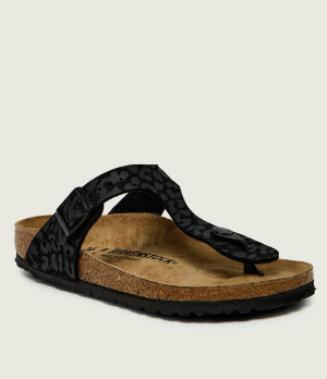 Birkenstock Japonki Gizeh | narrow fit | z dodatkiem skóry