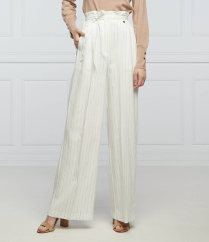 Liu Jo Spodnie | flare fit | z dodatkiem lnu
