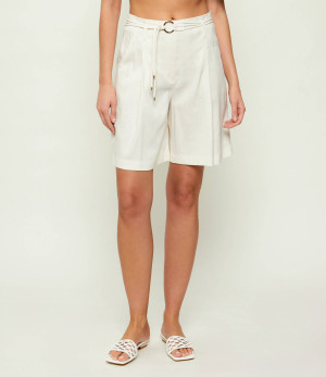 Marc Cain Lniane bermudy | Relaxed fit