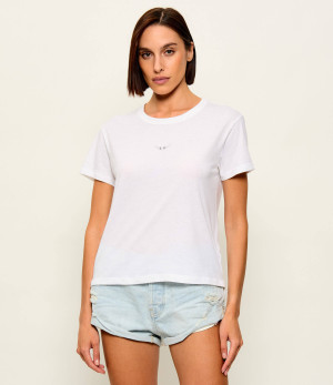 Zadig&Voltaire T-shirt Marta Wings Strass | Regular Fit | z dodatkiem lnu