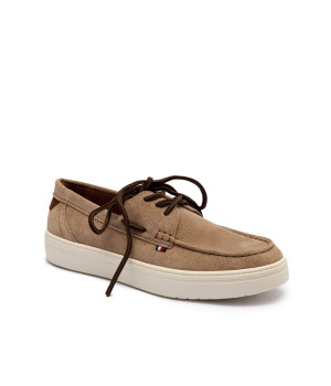 Tommy Hilfiger Mokasyny Light Hybrid Suede Boat S | zamsz