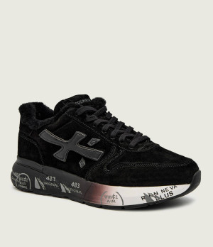 Premiata Skórzane sneakersy MICK | shearling