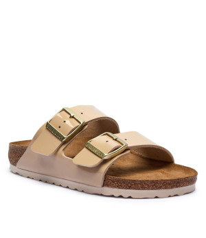 Birkenstock Klapki Arizona | z dodatkiem skóry | narrow fit