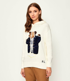 POLO RALPH LAUREN Sweter | Regular Fit | z dodatkiem lnu