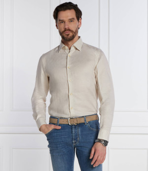 BOSS BLACK Lniana koszula C-HAL-kent-C3-223 | Casual fit