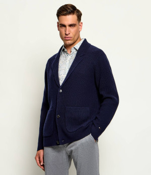 Tommy Hilfiger Wełniany kardigan New York | Loose fit