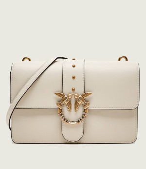 Pinko Skórzana listonoszka Ove One Classic New Buckle