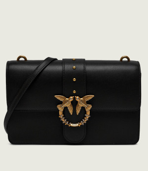 Pinko Skórzana listonoszka Ove One Classic New Buckle