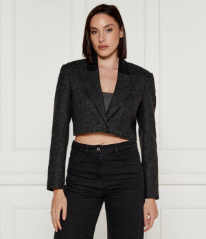 Patrizia Pepe Żakiet | Cropped Fit | z dodatkiem wełny