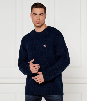 Tommy Jeans Sweter | Regular Fit | z dodatkiem wełny
