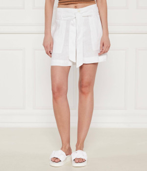 LAUREN RALPH LAUREN Lniane szorty | Regular Fit | high waist