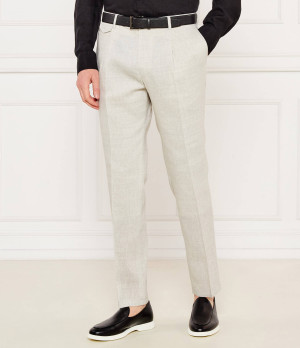 Windsor Lniane spodnie chino Silvi | Shaped fit | z dodatkiem wełny