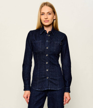 Patrizia Pepe Jeansowa koszula | Slim Fit
