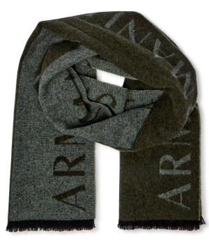 Armani Exchange Wełniany szal