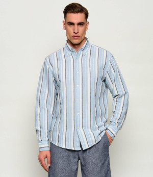 BOSS ORANGE Lniana koszula Ricoplus_M | Regular Fit