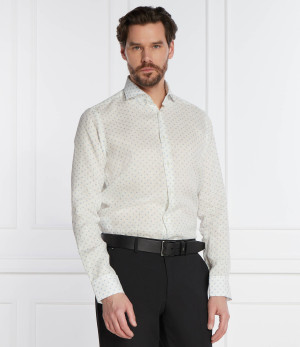 BOSS BLACK Lniana koszula H-JOE | Regular Fit