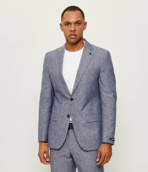 Karl Lagerfeld Marynarka TRACE | Modern fit | z dodatkiem lnu