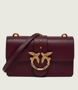 Pinko Skórzana torebka na ramię Love One Mini