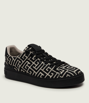 Balmain Sneakersy B-Court | z dodatkiem skóry