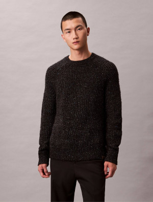 Calvin Klein Jeans Wełniany sweter RAGLAN | Regular Fit