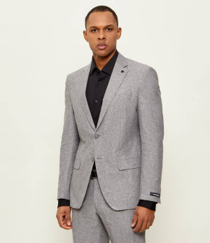Karl Lagerfeld Marynarka TRACE | Modern fit | z dodatkiem lnu