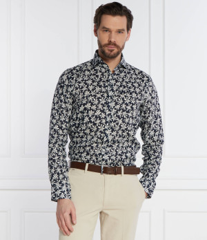 BOSS BLACK Lniana koszula H-JOE | Regular Fit