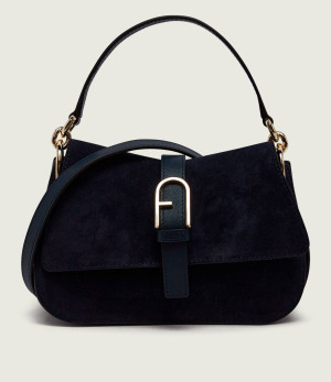 Furla Torebka na ramię Furla Flow Mini | zamsz
