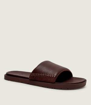 UGG Skórzane klapki M Seaside II | zamsz