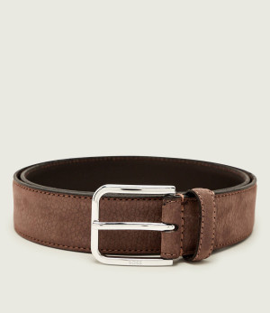 BOSS BLACK Skórzany pasek Madison-B1_NbSt_Sz35