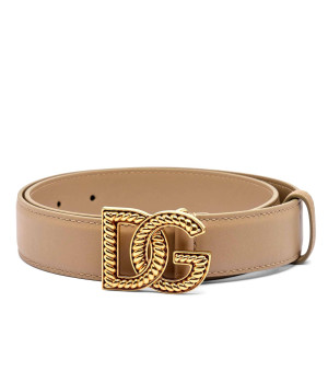 Dolce & Gabbana Skórzany pasek Plongé
