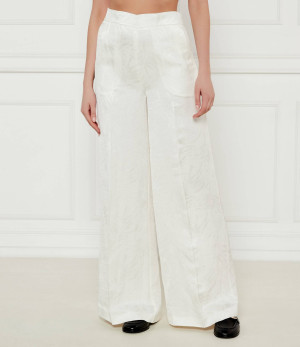 TWINSET Spodnie | Relaxed fit | z dodatkiem lnu