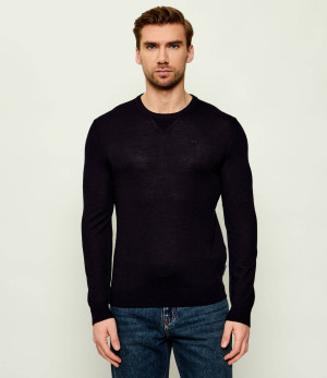 Armani Exchange Wełniany sweter | Slim Fit