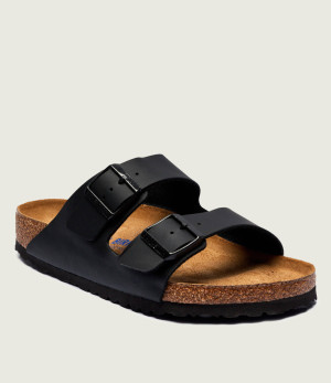 Birkenstock Klapki Arizona | z dodatkiem skóry | regular fit