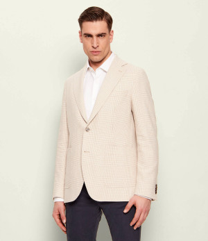 Oscar Jacobson Marynarka Fogerty | Regular Fit | z dodatkiem lnu
