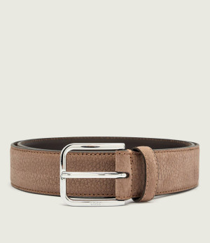 BOSS BLACK Skórzany pasek Madison-B1_NbSt_Sz35