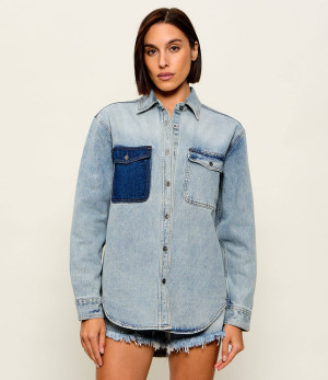 One Teaspoon Jeansowa koszula Saint Tropez | Relaxed fit