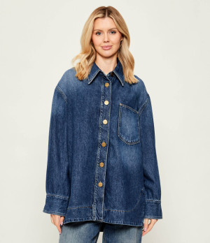 Pinko Jeansowa koszula Olivastro | Oversize fit