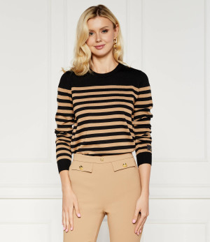 Elisabetta Franchi Wełniany sweter | Regular Fit
