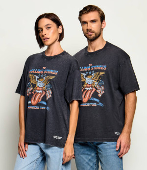 Guess Jeans T-shirt Eagle | Guess Jeans x The Rolling Stones | Oversize fit