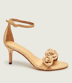 LAUREN RALPH LAUREN Sandały na szpilce Allie | z dodatkiem skóry