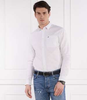Tommy Jeans Koszula | Regular Fit | z dodatkiem lnu