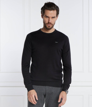 Calvin Klein Sweter SILK BLEND CN | Slim Fit | z dodatkiem jedwabiu