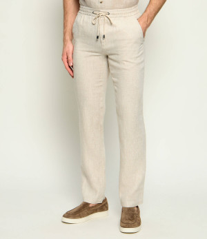 Sand Copenhagen Lniane spodnie 1680 T - Jason S. | Regular Fit