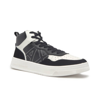 Armani Exchange Sneakersy ENGLISH | z dodatkiem skóry